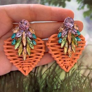 Pink summer earrings